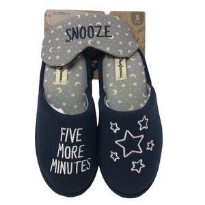 Dearfoams Women's Five More Minutes Slippers w/ Eye Mask (L 9/10)
